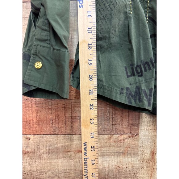 Coogi Womens Olive Green Button-Up Shirt Size S - Picture 5 of 8